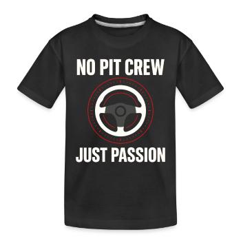Sim Racing Simulator Cockpit Esports Racer - Kids' Premium Organic T-Shirt - black - Front