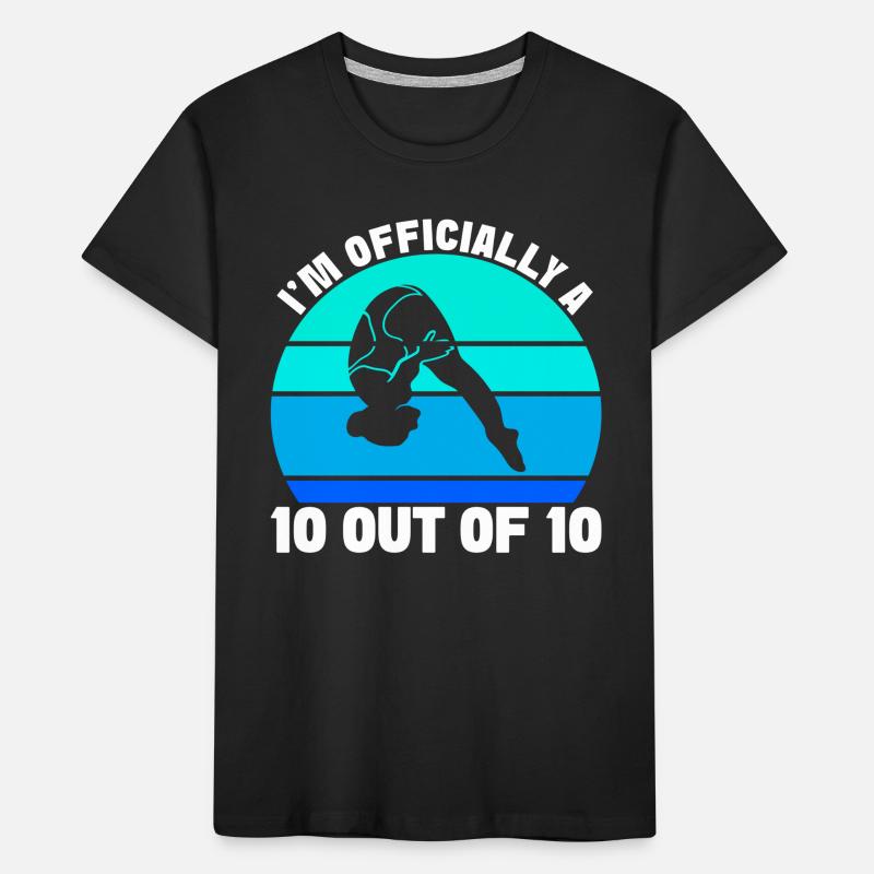 Diving diving board Kids' Premium Organic T-Shirt