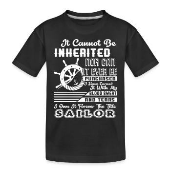 Sailor Forever The Title Sailor - Kids' Premium Organic T-Shirt - black - Front
