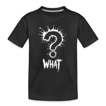 Quel point d’interrogation Splash - T-shirt bio Premium Enfant - noir - Devant