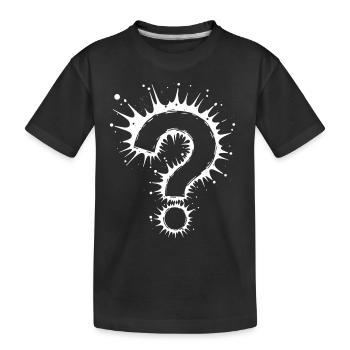 Quel point d’interrogation Splash - T-shirt bio Premium Enfant - noir - Devant