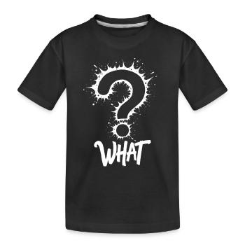 Quel point d’interrogation Splash - T-shirt bio Premium Enfant - noir - Devant