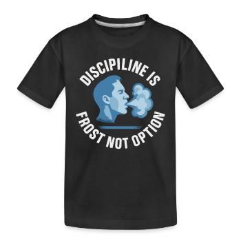 Douches froides Dureté mentale Exposition au froid - T-shirt bio Premium Enfant - noir - Devant