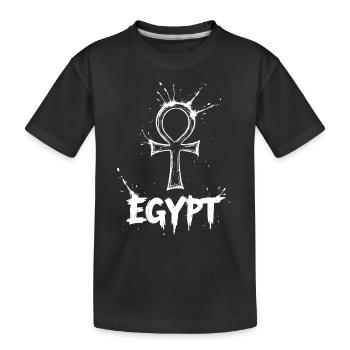 Égypte Ankh Symbole Splash - T-shirt bio Premium Enfant - noir - Devant