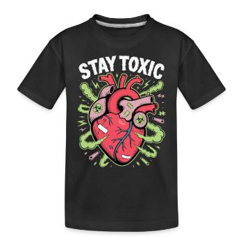 BLEIBEN SIE GIFTIG - Kinder Premium Bio T-Shirt - Schwarz - Vorne