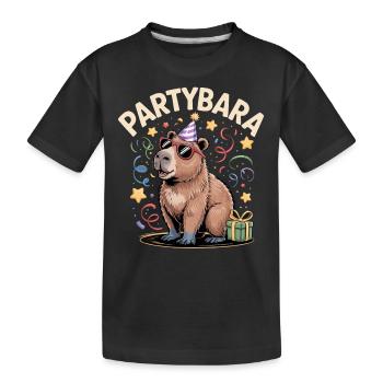 Partybara Capybara - T-shirt bio Premium Enfant - noir - Devant