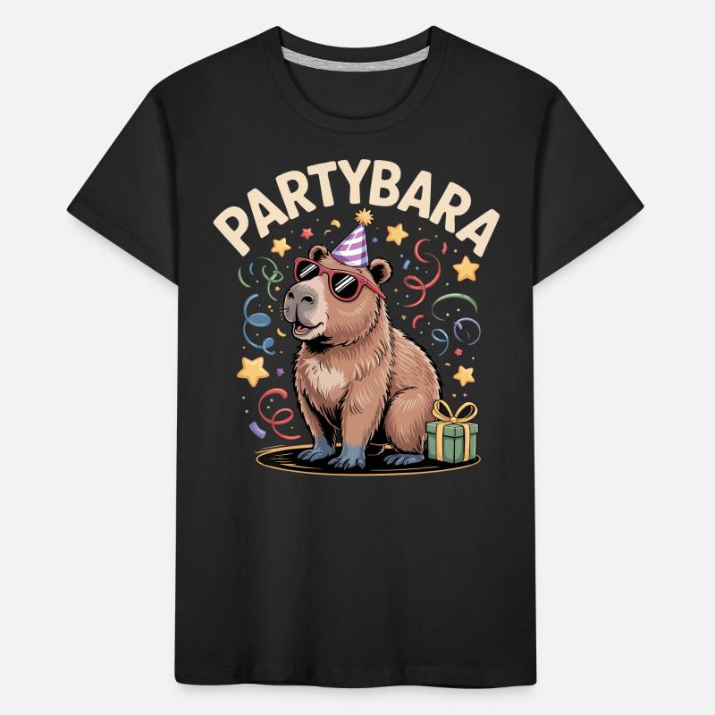 Partybara Capybara Kids' Premium Organic T-Shirt