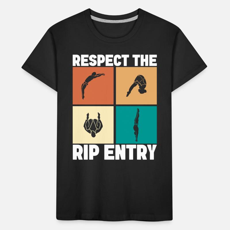 Diving diving board Kids' Premium Organic T-Shirt