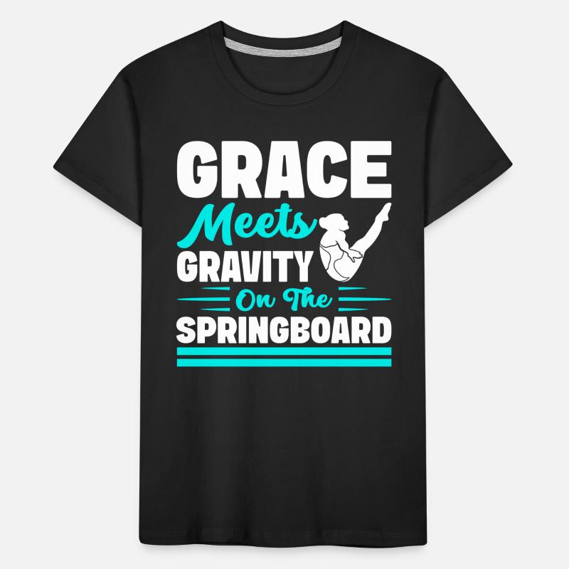 Diving diving board Kids' Premium Organic T-Shirt