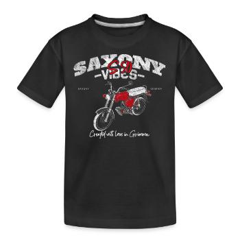 Saxony Vibes - Grimma Vibes - S50 - S51 - Simson - T-shirt bio Premium Enfant - noir - Devant