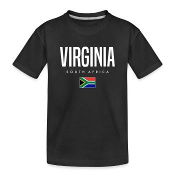 Virginia, South Africa - Kids' Premium Organic T-Shirt - black - Front