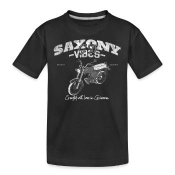 Saxony Vibes Grimma - S50 - Simson en blanc - T-shirt bio Premium Enfant - noir - Devant