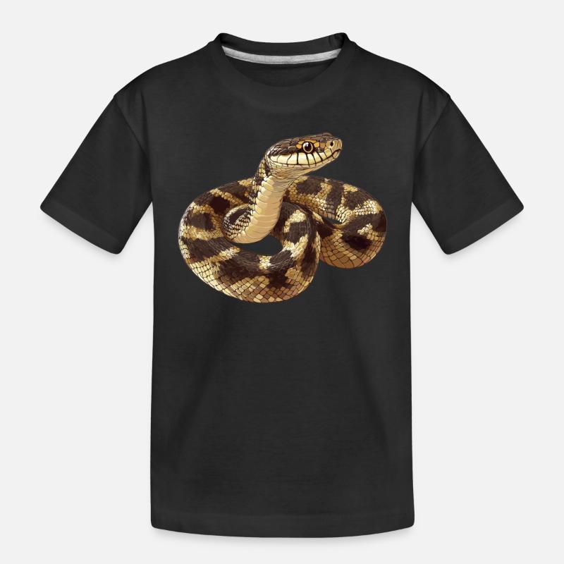 Schlangen Schlange - Kinder Premium Bio T-Shirt - Schwarz