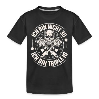 Darts - Kinder Premium Bio T-Shirt - Schwarz - Vorne
