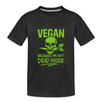 Vegan Punk Rebel Vegan Vegan Anarchist Vegan - Kids' Premium Organic T-Shirt - black - Front