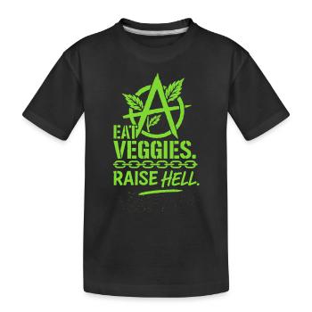 Vegan Punk Rebel Vegan Vegan Anarchist Vegan - Kids' Premium Organic T-Shirt - black - Front