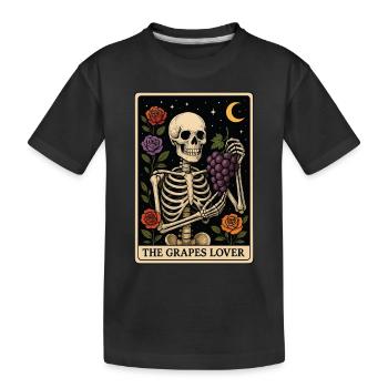 Tarot au raisin - T-shirt bio Premium Enfant - noir - Devant