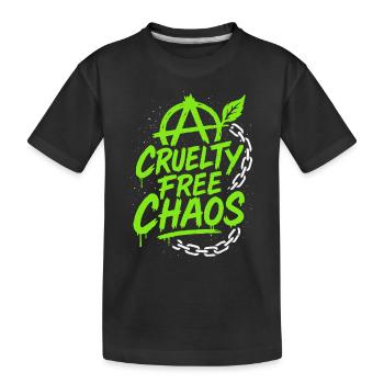 Vegan Punk Rebel Vegan Vegan Anarchist Vegan - Kids' Premium Organic T-Shirt - black - Front