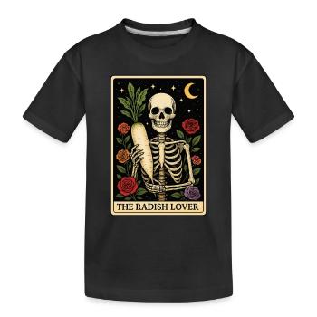 Tarot au radis - T-shirt bio Premium Enfant - noir - Devant