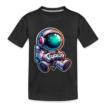 Jeux d’astronautes - T-shirt bio Premium Enfant - noir - Devant