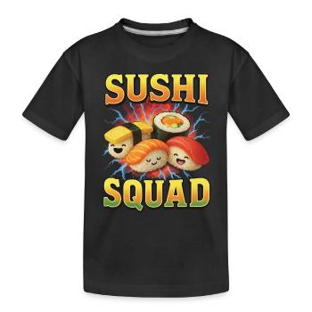 Sushi - Kinder Premium Bio T-Shirt - Schwarz - Vorne