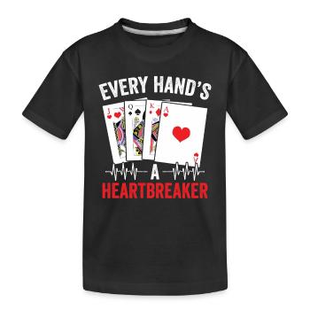 Binochle Heartbeat Pinochle Heartbeat Benoggel - T-shirt bio Premium Enfant - noir - Devant