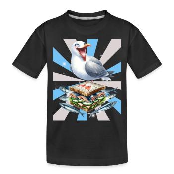 Reto Seagull Seagulls Sandwidsch Hareng - T-shirt bio Premium Enfant - noir - Devant