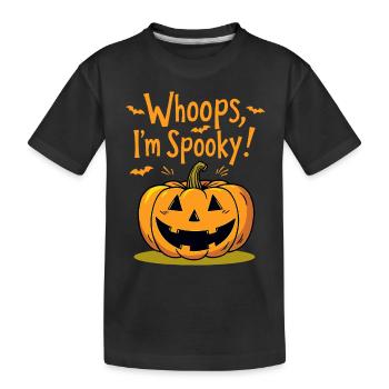 Oups, je suis effrayant citrouille d’Halloween - T-shirt bio Premium Enfant - noir - Devant