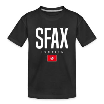 Sfax Tunisie - T-shirt bio Premium Enfant - noir - Devant