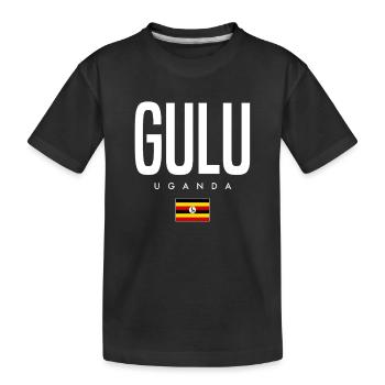 Gulu Uganda - Kids' Premium Organic T-Shirt - black - Front