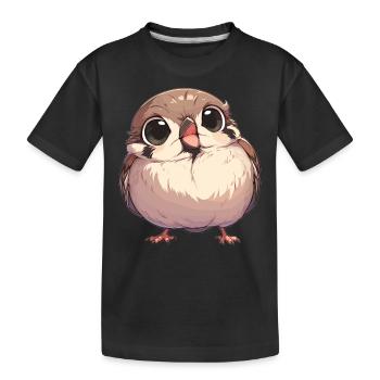 Sparrows Sparrow - Kids' Premium Organic T-Shirt - black - Front