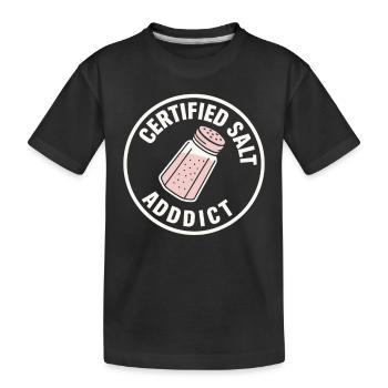 Amateur de sel Sodium Dependent Nacl Meme - T-shirt bio Premium Enfant - noir - Devant