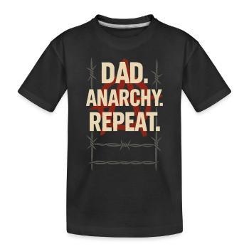 Punk Dad Alternative Paternity Rebellious - Kids' Premium Organic T-Shirt - black - Front