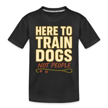 Dresseur de chiens Humour Trust Chiens Sarcastiques - T-shirt bio Premium Enfant - noir - Devant