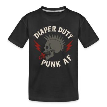 Punk Dad Alternative Paternity Rebellious - Kids' Premium Organic T-Shirt - black - Front