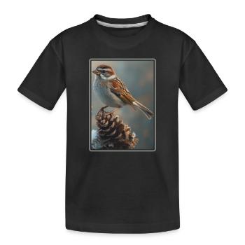 Moineaux Moineau - T-shirt bio Premium Enfant - noir - Devant