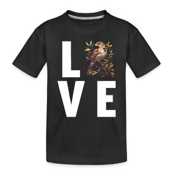 Moineaux Moineau - T-shirt bio Premium Enfant - noir - Devant