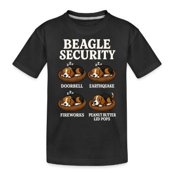 Beagle - T-shirt bio Premium Enfant - noir - Devant