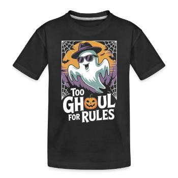 Trop de goule pour les règles Chemise d’Halloween - T-shirt bio Premium Enfant - noir - Devant