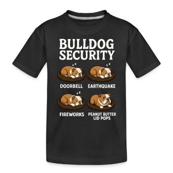 Bouledogue - T-shirt bio Premium Enfant - noir - Devant