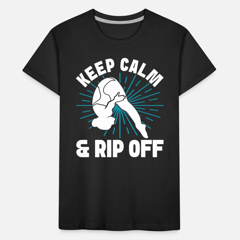 Diving diving board Kids' Premium Organic T-Shirt