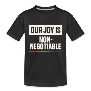 Queer Pride Queer Joy Homologation LGBTQ+ Trans - T-shirt bio Premium Enfant - noir - Devant