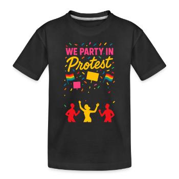 Queer Pride Queer Joy Homologation LGBTQ+ Trans - T-shirt bio Premium Enfant - noir - Devant