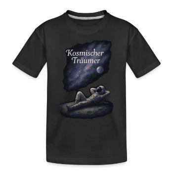 Cosmic Dreamer Space Fantasy - Kids' Premium Organic T-Shirt - black - Front