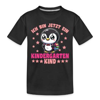 I'm now a kindergarten child 2025 - Kids' Premium Organic T-Shirt - black - Front