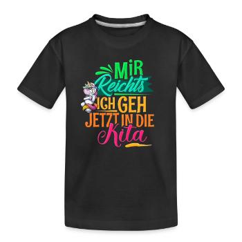 Kita Kindergarten - Kinder Premium Bio T-Shirt - Schwarz - Vorne