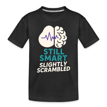 Hirnverletzungsüberlebender Neuro-resiliente - Kinder Premium Bio T-Shirt - Schwarz - Vorne