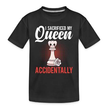 Perfect Chess Queen Equipment Chessmen - Kinder Premium Bio T-Shirt - Schwarz - Vorne