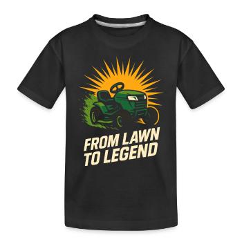 Tondeuse à gazon Tondeuse à gazon Racing Tondeuse à gazon de course - T-shirt bio Premium Enfant - noir - Devant