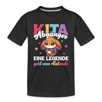 Sorties de la garderie 2025 Adieu maternelle - T-shirt bio Premium Enfant - noir - Devant